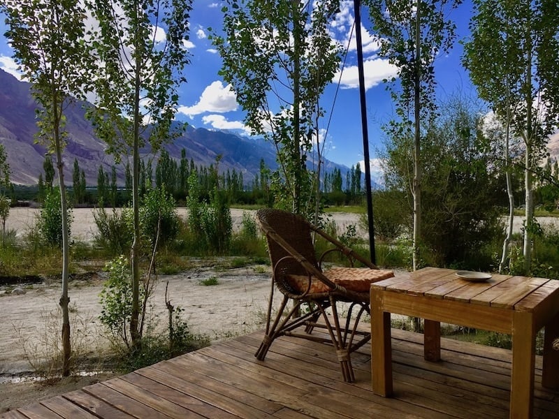 Nubra Ecolodge cottages with terrace