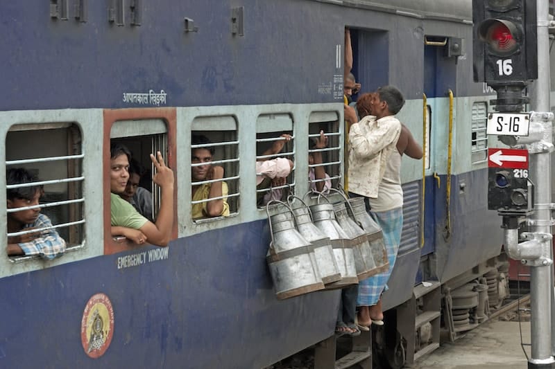 Busy indian train