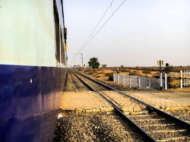 Train from Mumbai to Jaipur.