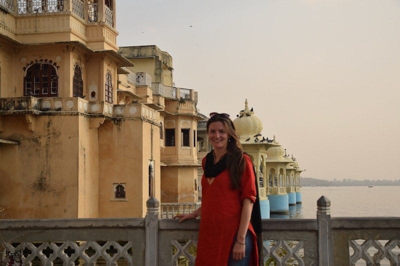 looking down from the Ghats in Udaipur on my first solo trip in India