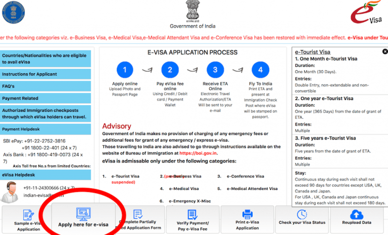 Indian e visa