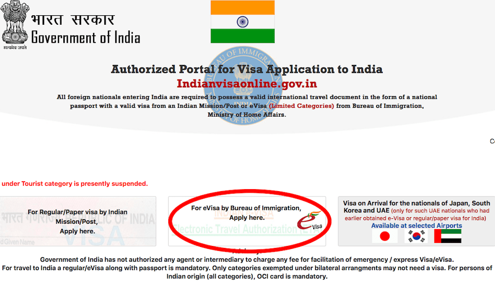 india tourist visa e visa